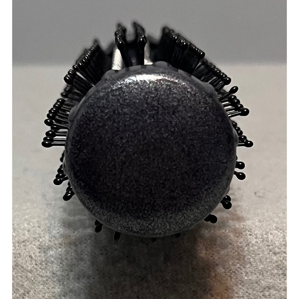 Brush Strokes 217603 Round Hair Brush Black Grey Textured‎ Grip Handle Blowout - Picture 4 of 4